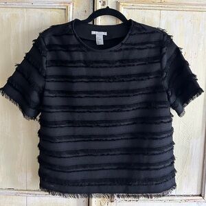 Textured black tshirt